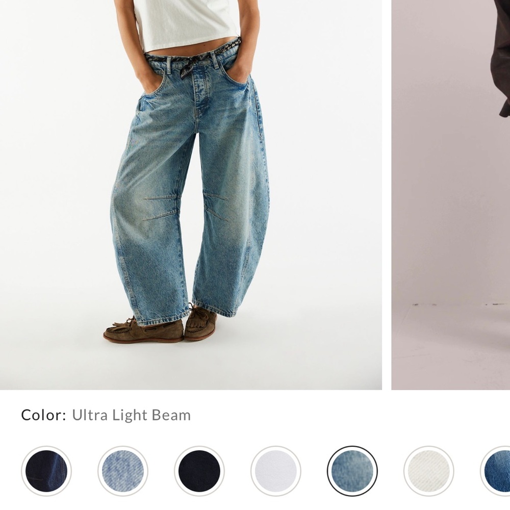 We The Free Blue Relaxed Jeans